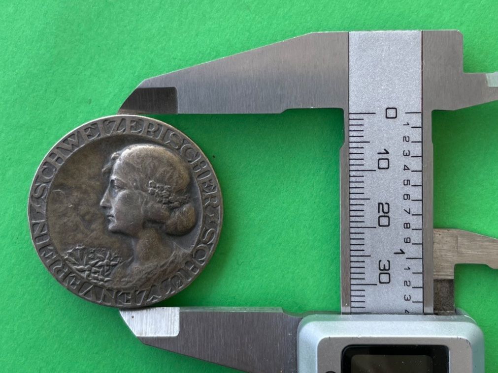 Medaglie: Schweizerische Schuetzenmedaille, Silber, im Etui – Usato da Bremgarten AG venduto da Schussi 6