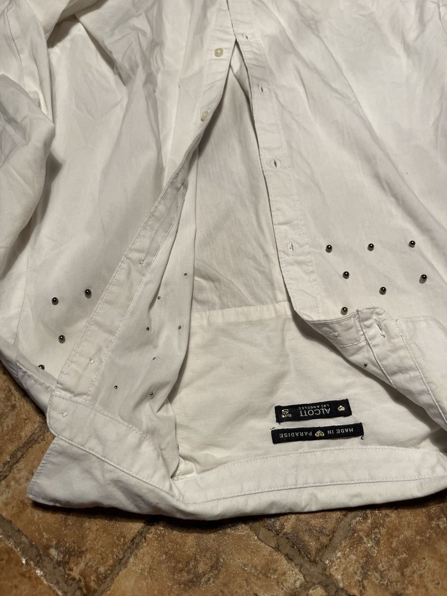 Camicette: Camicia lunga bianca Alcott con borchie di cotone-tg38/40 – Nuovo (secondo la descrizione) da Gordevio venduto da LanaZimm 4
