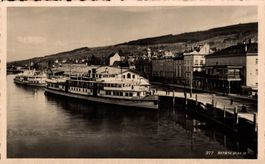 Rorschach Hafen. Motorschiffe Allgäu und Ravensburg