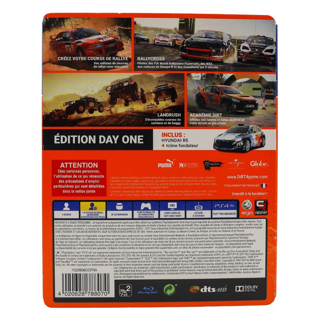 Giochi: Dirt 4 Edition Steelbook - PS4 – Usato da Paudex venduto da dindeboy 1