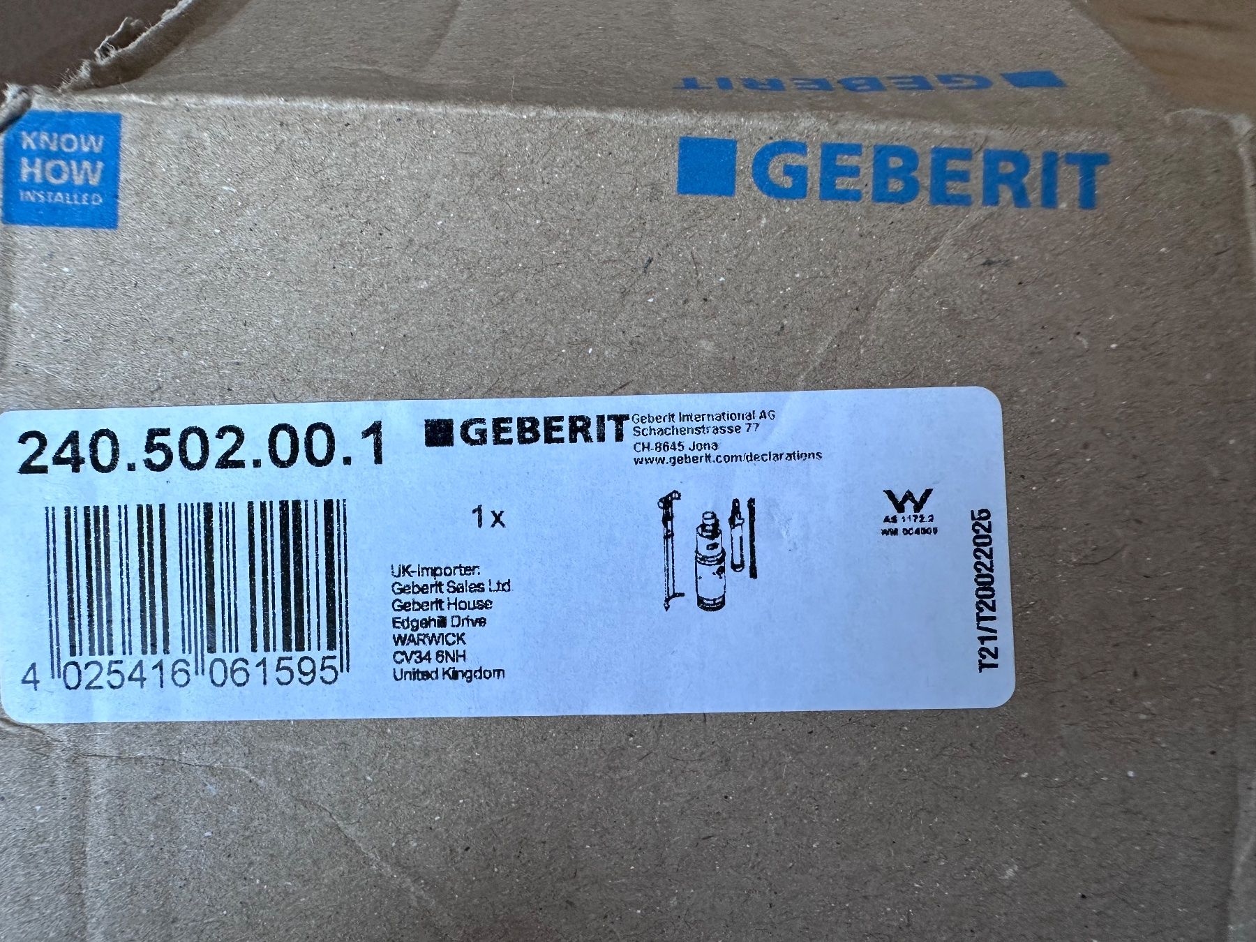 Geberit WC: Geberit cloche 240.501.00.1 – Nuovo e nell'imballaggio originale da Martigny venduto da jereq 1
