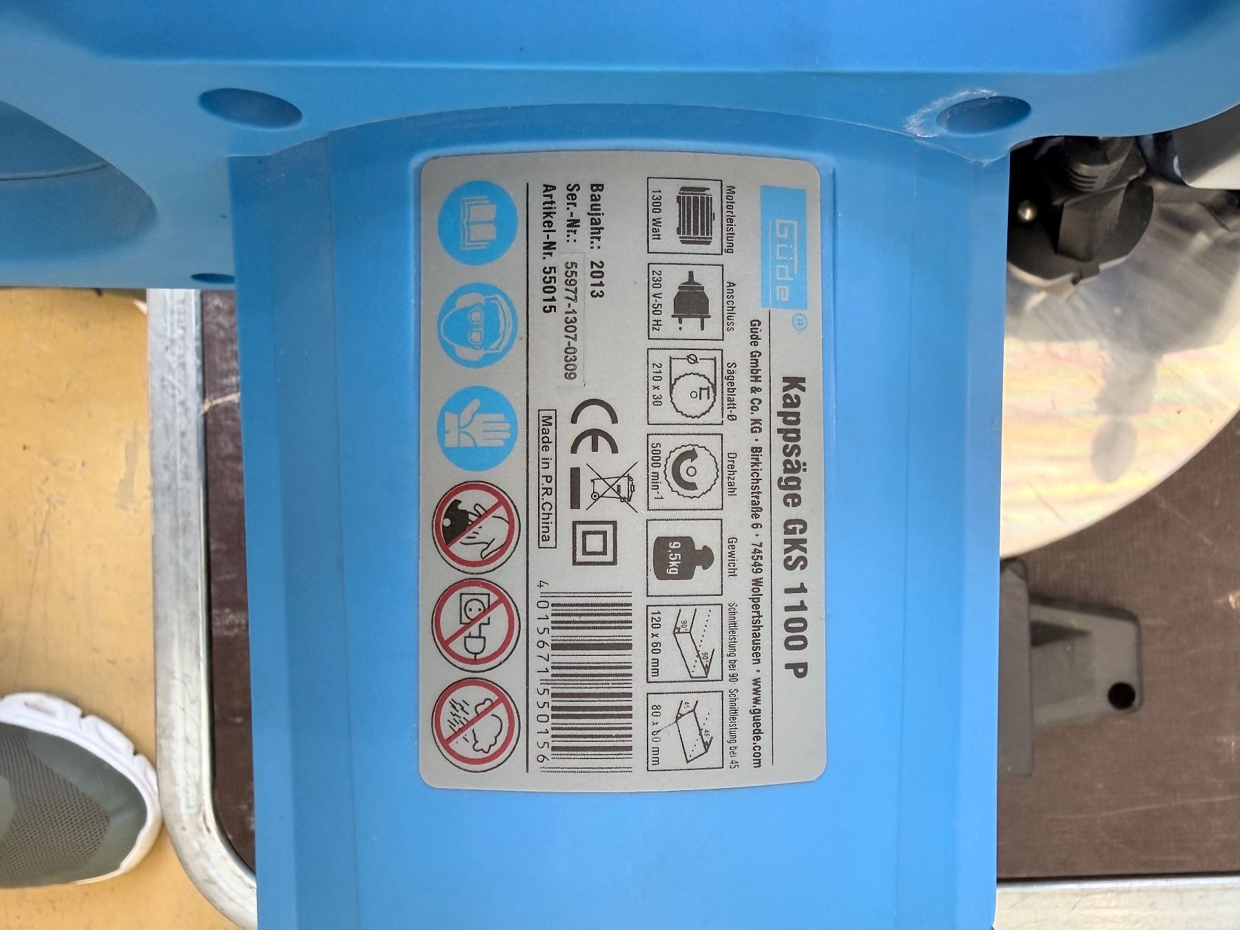 Sägen: Kappsäge GÜDE GKS 1100 P gebraucht – Gebraucht aus Winterthur von Tob_kgz7 4