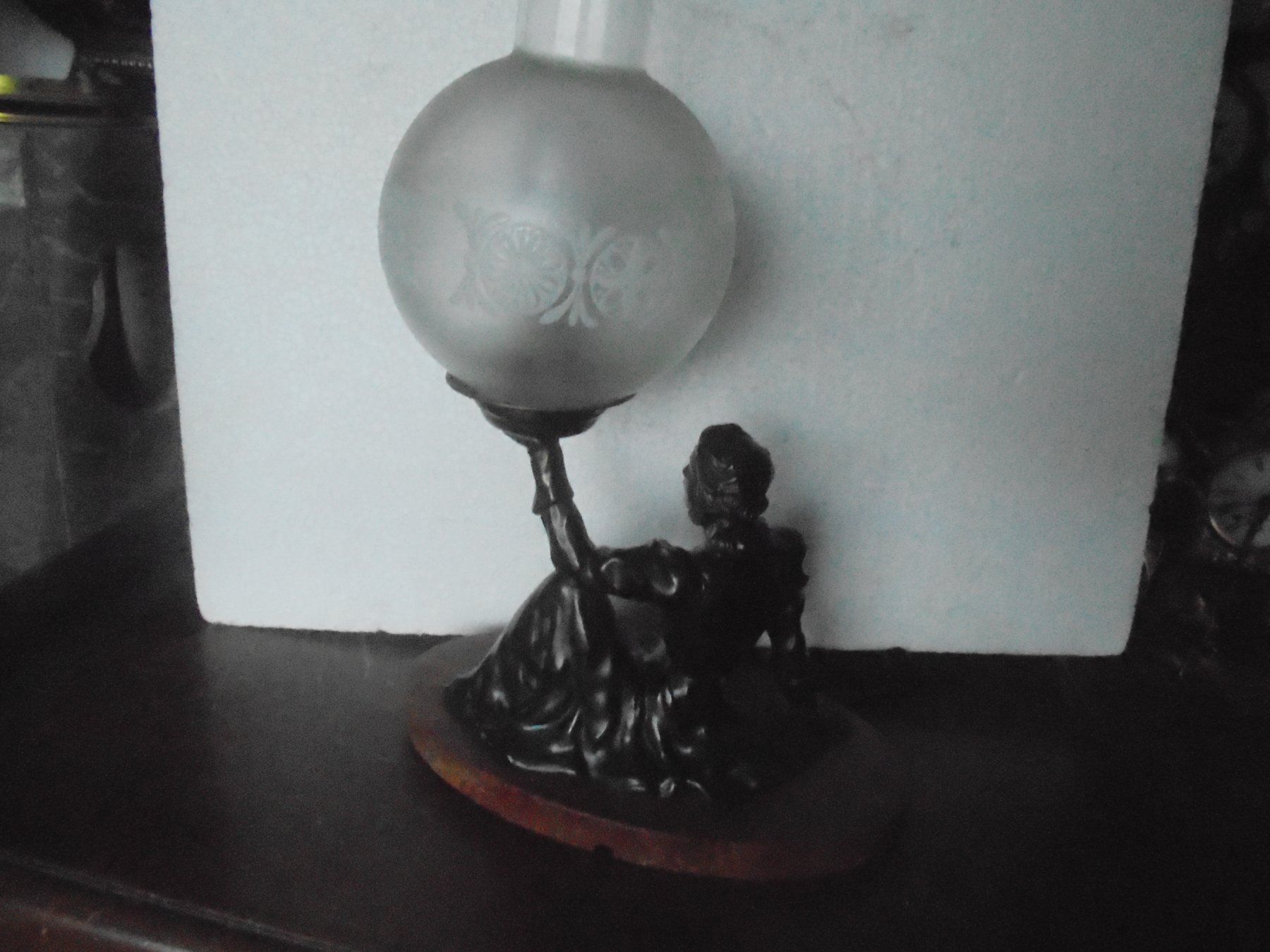 Lampen: Antike, kleine Tischlampe ca. 1940 – Gebraucht aus Camorino von Hunpete 6
