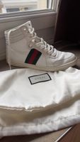 Baskets montantes Gucci blanches bande verte rouge taille 40