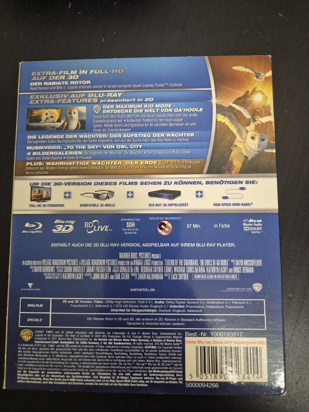 Tous les DVDs: Legende der Wächter 3D Blu-ray – D'occasion à Wald ZH par _Hotarubi_ 1