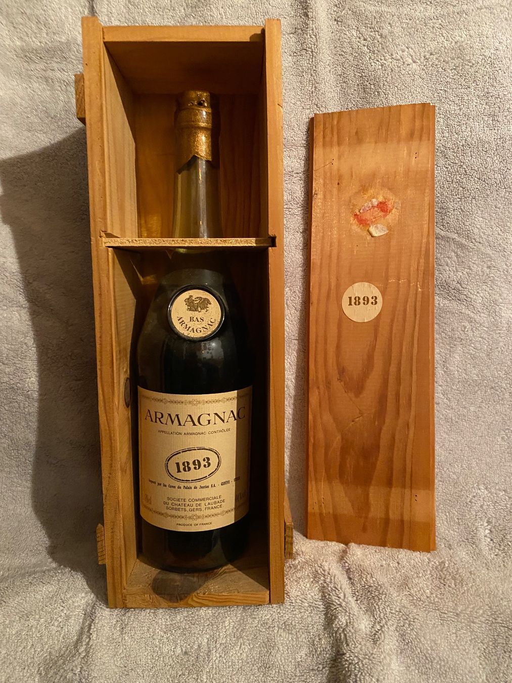 Bevande alcoliche: Armagnac 1893 – Nuovo e nell'imballaggio originale da Vernier venduto da AnnaJ01