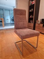 Freischwingerstuhl Braun Leder