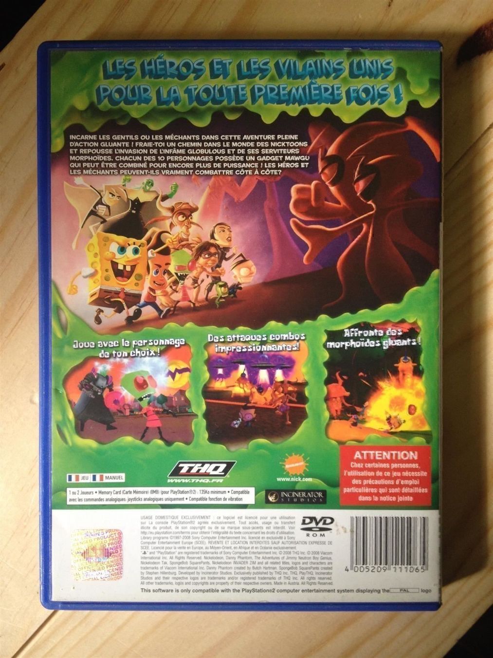 Jeu PS2 Bob L'Éponge Et Ses Amis : L'Ultime Alliance – Version PAL, Testé Et Ressurfacé Si Besoin