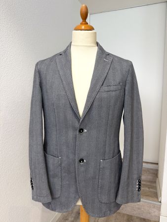Boggi Milano Sakko Blazer Gr. 48 Grau - Made in Italy