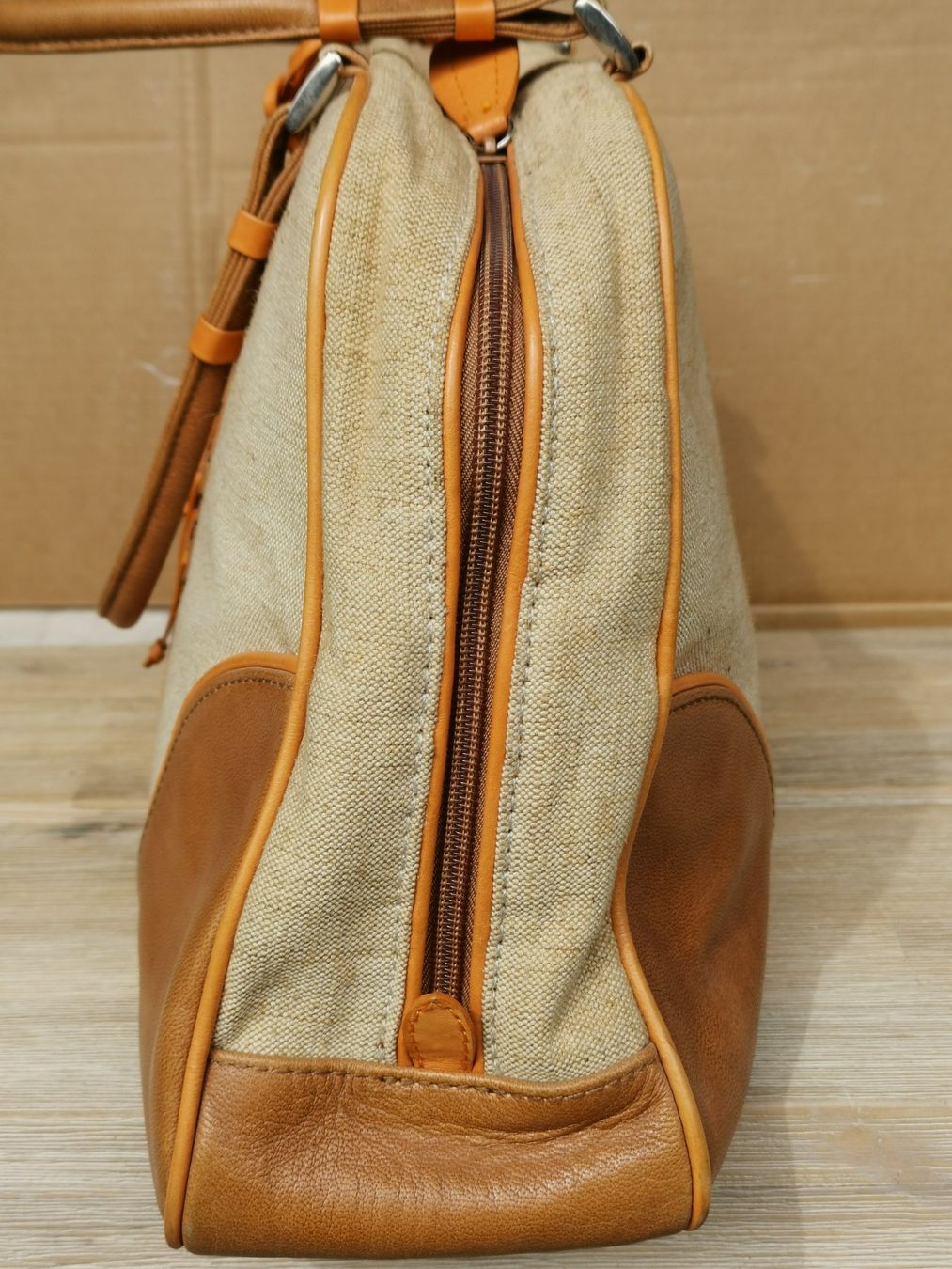 Borse da donna: ISABELLA FIORE Handtasche, Leinen und Leder – Usato da Basel venduto da Mamaree 2