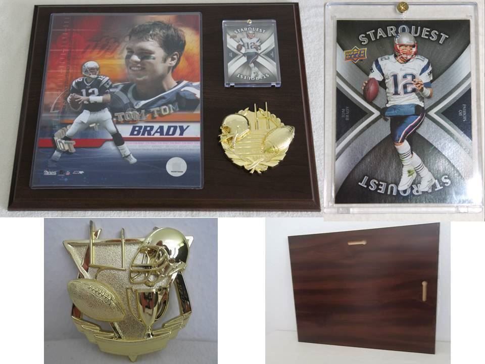 NFL Carte collezionabili: NFL Tom Brady Patriots Plakette – Nuovo e nell'imballaggio originale da Reinach BL venduto da RetroGamesSportsMore 5