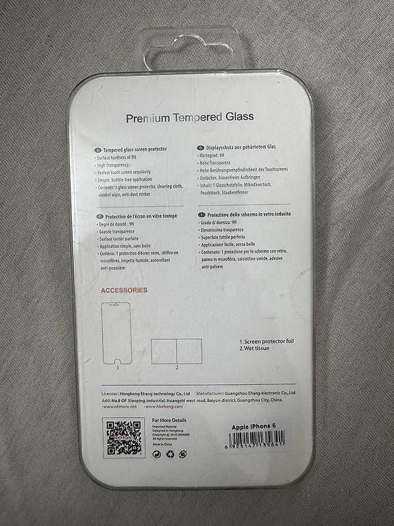 Handys / Smartphones: iPhone 6 Panzerglas – Neu und originalverpackt aus Reinach BL von j_7fjs 1
