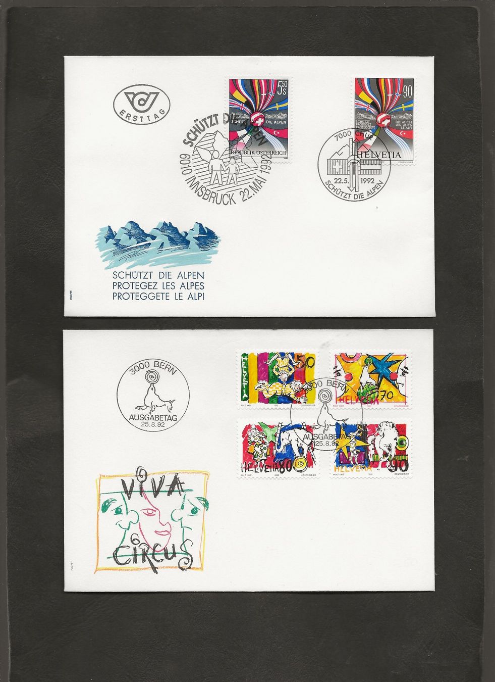 Tutti i francobolli: Schweiz 16 FDC 1992 bis 1999 – Usato da Au ZH venduto da xelagreb01 1