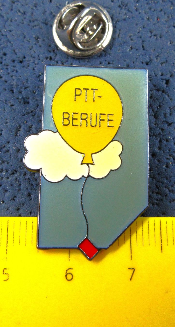 Swiss Placchette & Badge: PTT BERUFE BRIEF AM BALLON PIN GLASIERT – Usato da Ettingen venduto da Hausi4711
