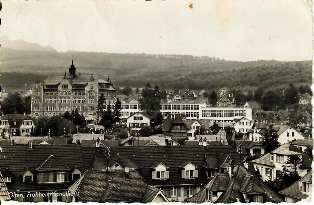 Cartoline postali: Olten, Frohheim Schulhaus – Usato da Hochdorf venduto da Ziegel-16
