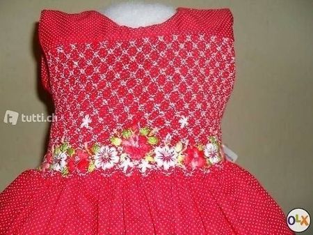 Traum Prinzessin Festliche Party Kleid hand smoked dress