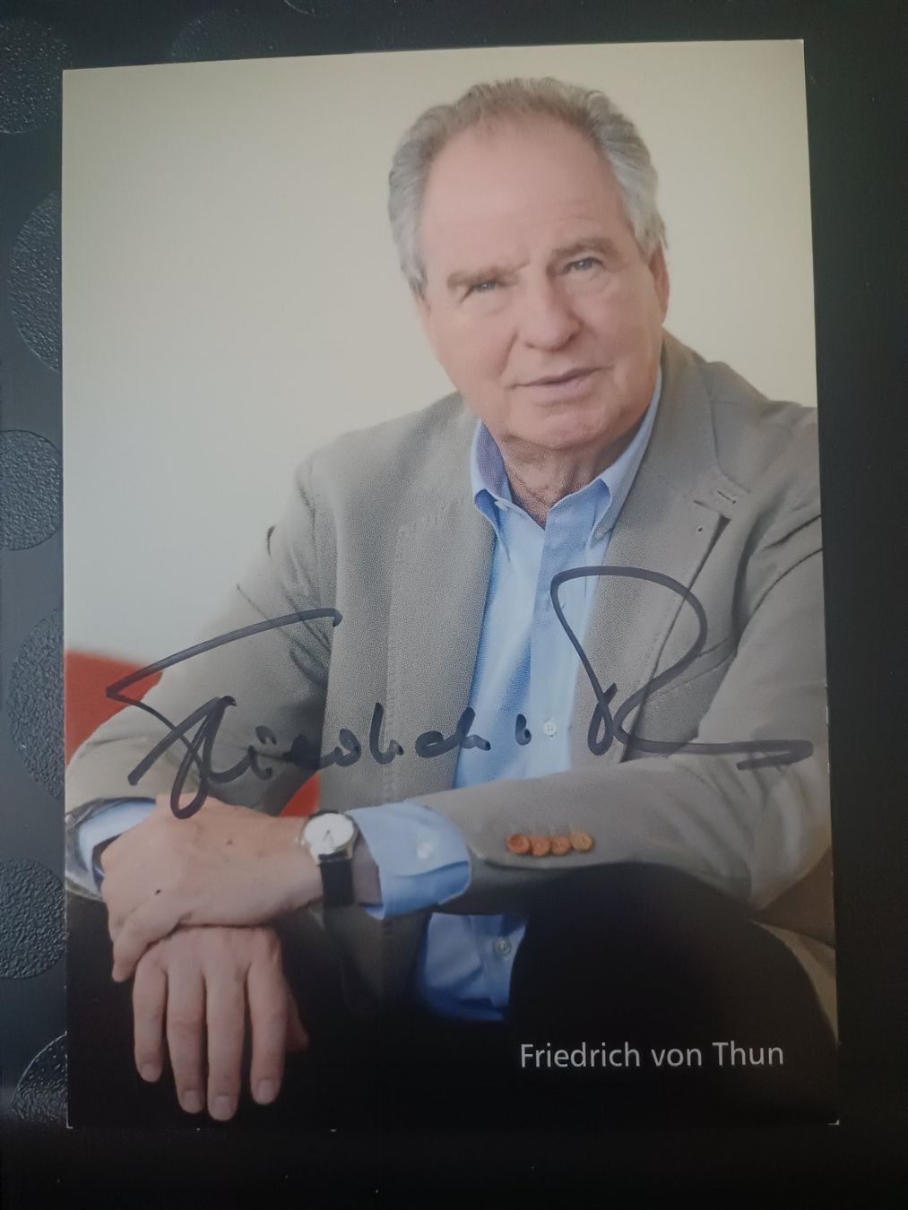 Autogramme: Friedrich von Thun - handsigniert - – Gebraucht aus Menziken von Artographs