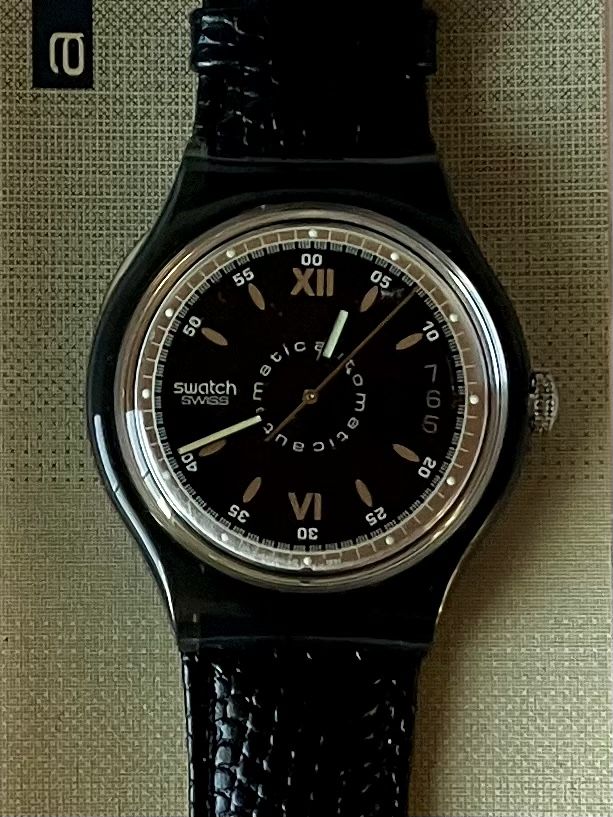 Swatch Uhren: Wunderschöne ungetragene Swatch Automatic, Fullset, 1992  – Neu und originalverpackt aus Andwil SG von Kaltbrunner 9
