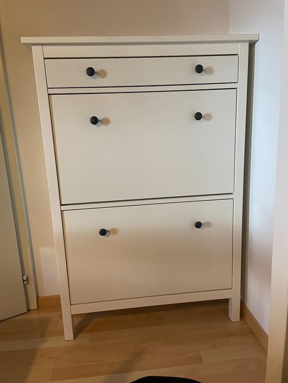 Schuhschrank, weiss, 2 Fächer, Ikea Hemnes Kaufen auf Ricardo