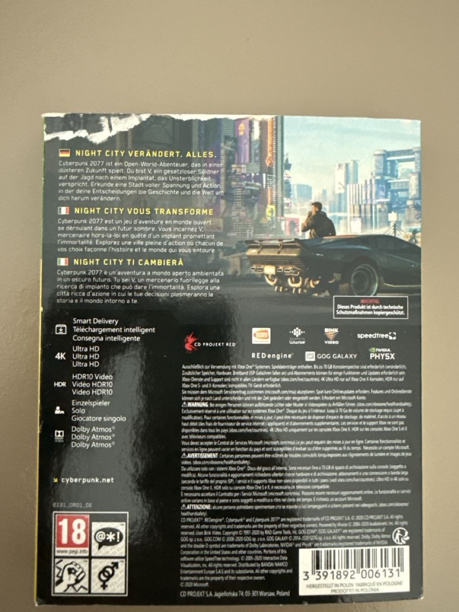 Giochi: Cyberpunk 2077 Xbox one – Usato da Giubiasco venduto da MisterSkip 1
