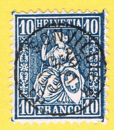 Tutti i francobolli: Fingerhutstempel Sonvillier – Usato da Biberstein venduto da Jura39