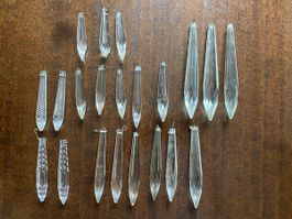 Lot pampilles en verre ancien