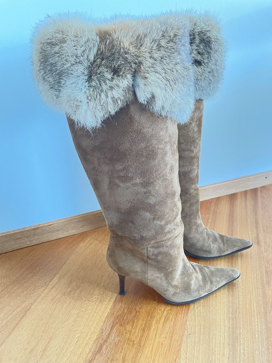 Scarpe da donna: Wildleder Stiefel  – Nuovo (secondo la descrizione) da Ennetbürgen venduto da scriccolo 4