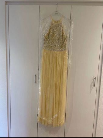 Gelbes Cocktailkleid/festliches Kleid