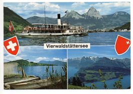 VIERWALDSTÄTTERSEE Dampfschiff Unterwalden gel. v. Kehrsiten