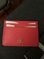 Ralph Lauren Kreditkartenhalter rot Leder Original