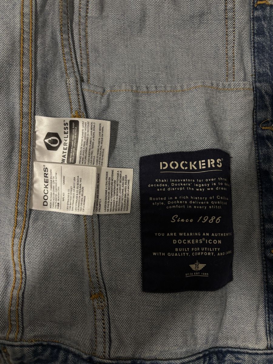 Giacche: Dockers Denim Jacket - Men's Size S/M – Nuovo (secondo la descrizione) da Lutry venduto da jul_j2lg 2