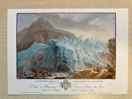 Kunstkarte J-F. Janinet nach C. Wolf: Grindelwaldgletscher