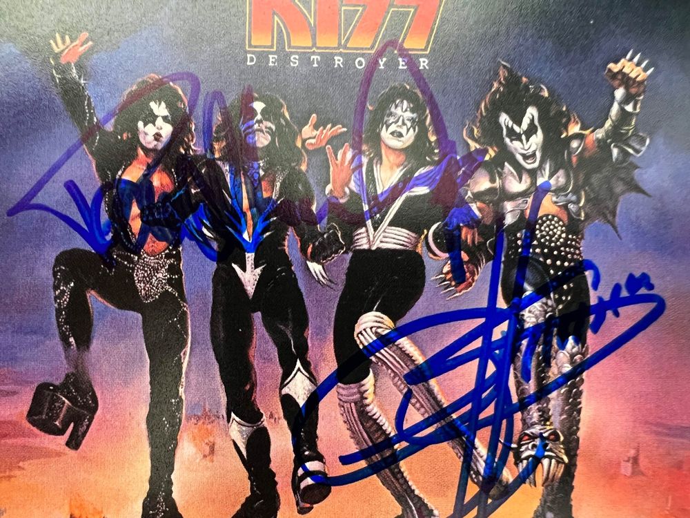 Kiss Autogramm Simmons Stanley Destroyer 45th 2xcd Mit Coa Kaufen