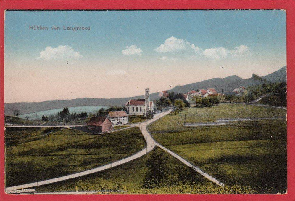 Cartoline postali: HÜTTEN VON LANGMOOS – Usato da Grüningen venduto da Kartenlaube