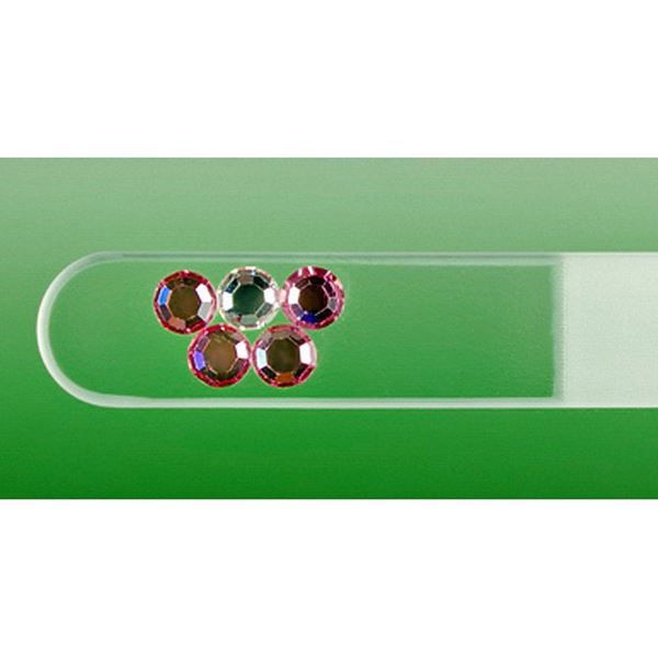 Bicchieri: Glasnagelfeile mit Preciosa Steine – Nuovo e nell'imballaggio originale da Mosnang venduto da Glascom2