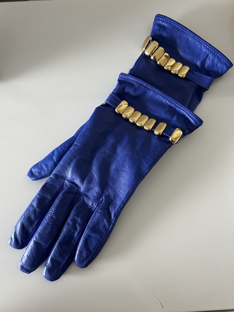 Roeckl Guanti & manicotti: Kobaltblaue Roeckl Handschuhe Leder 6,5 – Usato da Zürich venduto da cos_b629