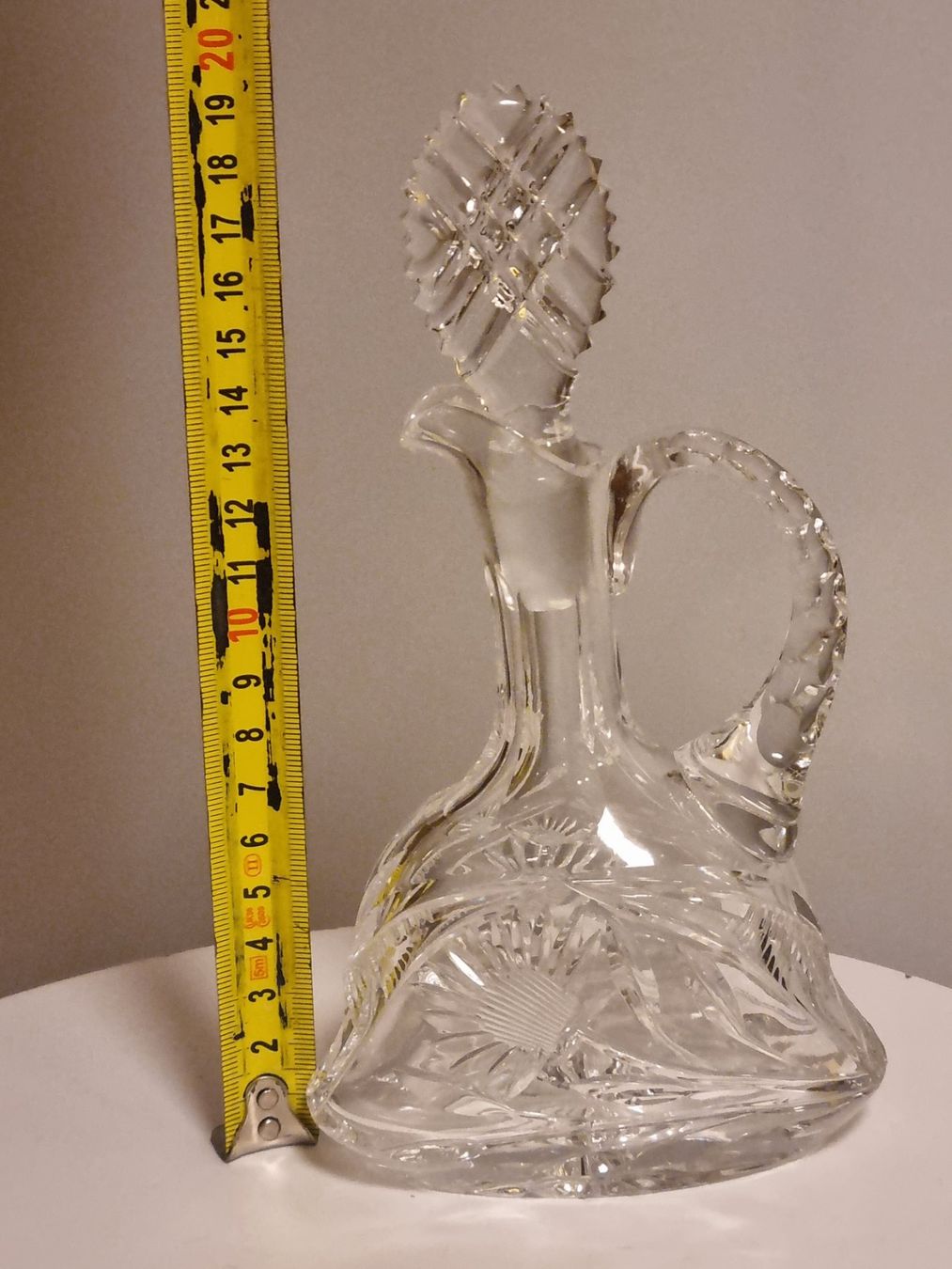 Caraffe: Vintage Glas Karaffe mit Stopfen 20cm – Usato da Scharnachtal venduto da devin03 1