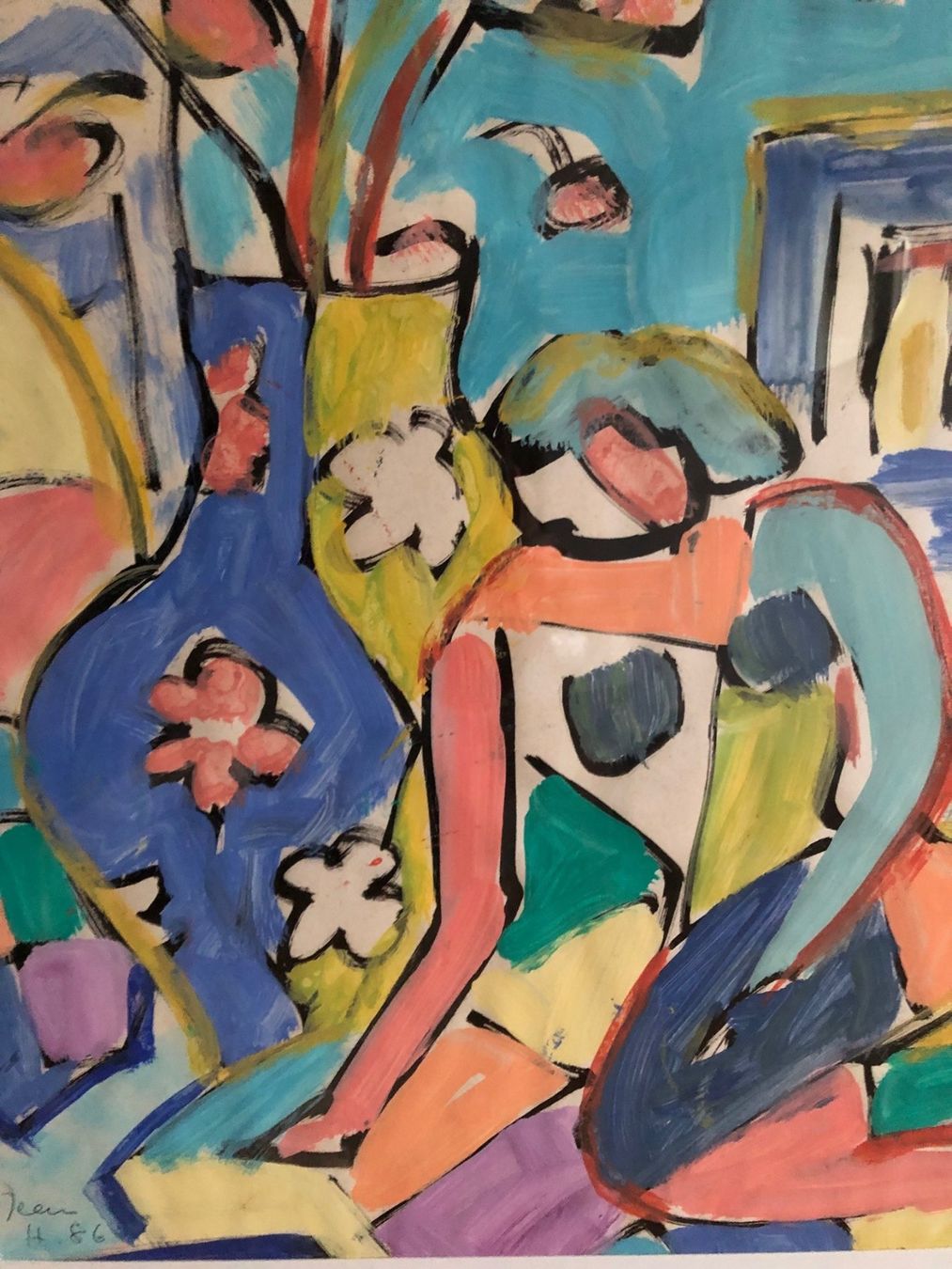 Dipinti: Gemälde signiert Jean Hasler 1986, Gouache – Usato da Bern venduto da Tuttoarte