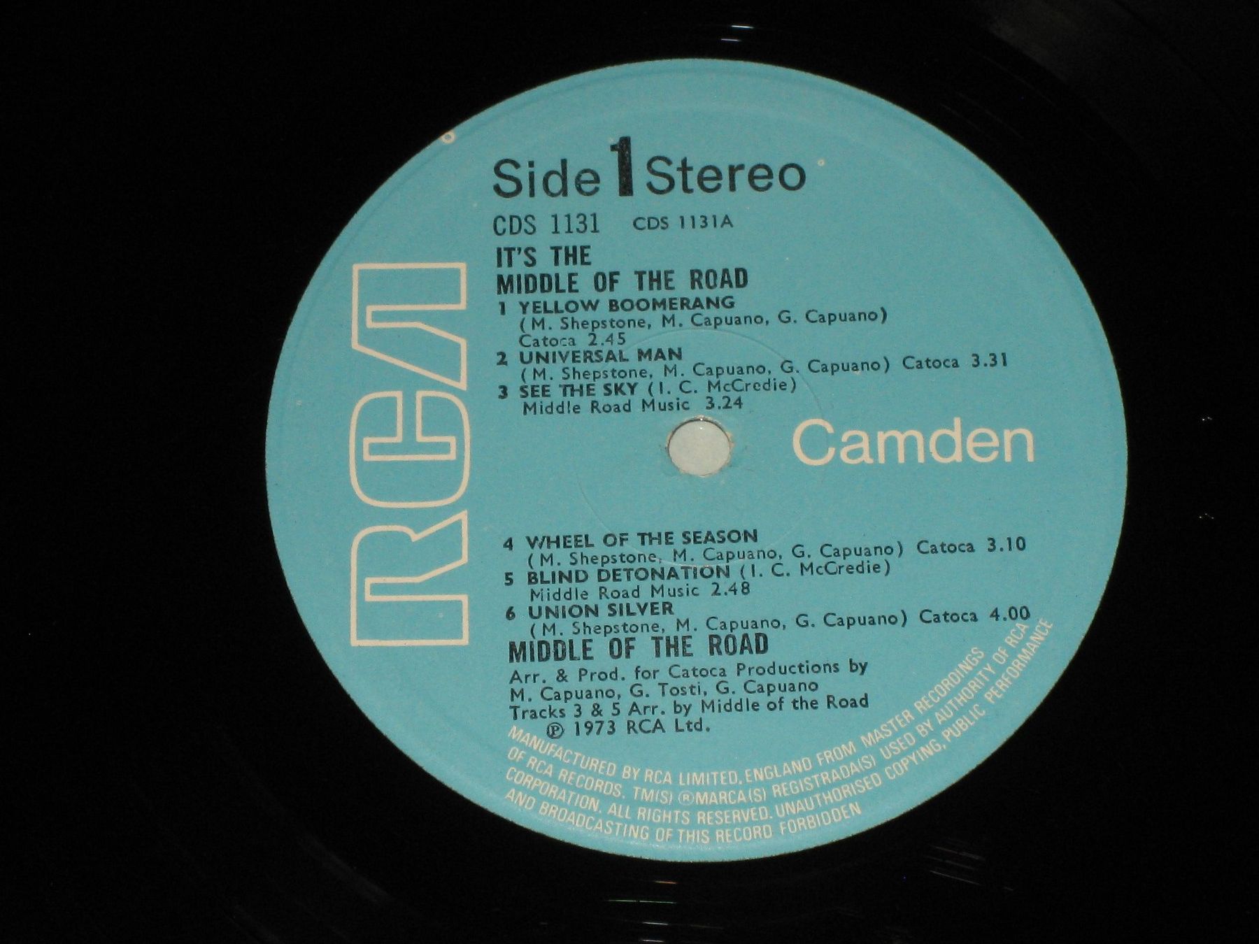 Dischi in vinile: LP - MIDDLE OF THE ROAD – Usato da Steckborn venduto da Quo7 1