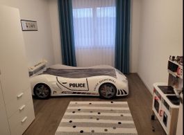 Cooles Polizeiautobett mit Licht und Geräuschen 90x190cm