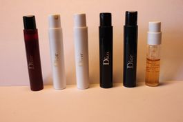 Lot de 6 échantillons parfum Dior