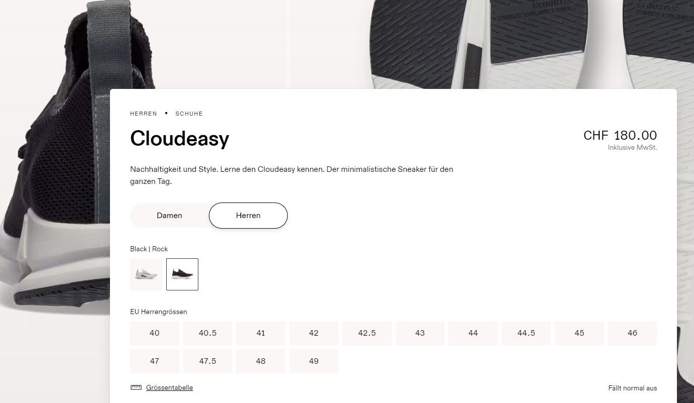 On Scarpe da uomo: On Schuhe Cloudeasy / Herren / Gr. 46 / Neu / Oliv – Nuovo e nell'imballaggio originale da Ittigen venduto da Deriento 2