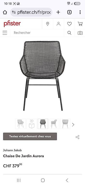 Pfister Sedie: 2 chaises noires Johann Jakob Aurora – Nuovo (secondo la descrizione) da Nyon venduto da smoret2 3