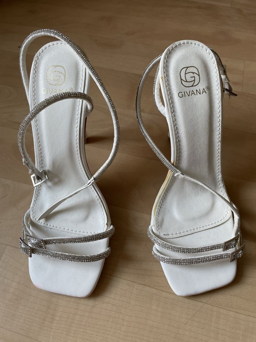 Scarpe da donna: Weisse Sandalen mit Strass 36 – Nuovo (secondo la descrizione) da Zürich venduto da Angela_Fashion_Lover 3