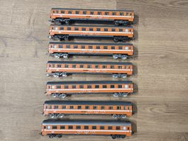 Lima H0 SBB Eurofima Wagen Set 7-teilig