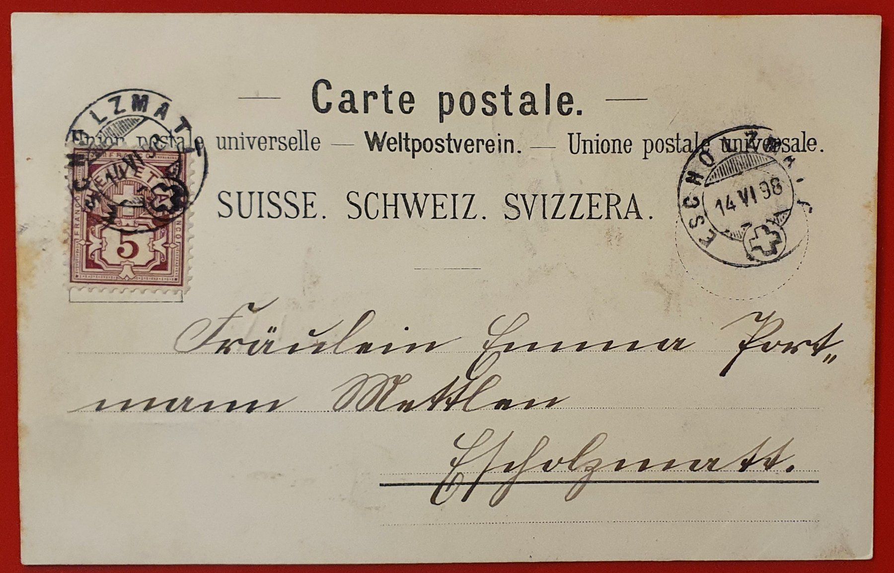 Cartoline postali: Gruss aus Bern 1898 – Usato da Kreuzlingen venduto da Rschweiz1 1