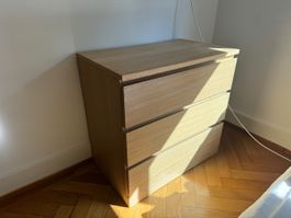 Ikea Malm Kommode Holzoptik