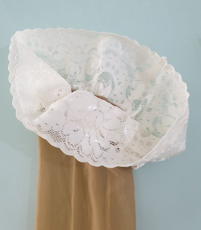 Bas Mousse EXCITING Ibiza - Beige, 20 Deniers, Taille 2, Style Jarretelle - Neuf Sous Cellophane Vintage