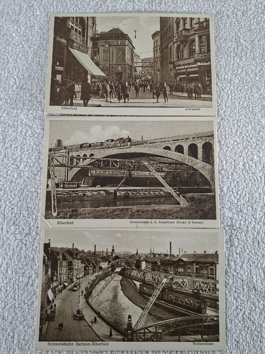 Cartoline postali: Ansichtskarten, Schwebebahn Elberfeld-Barmen – Usato da Grindelwald venduto da carro5