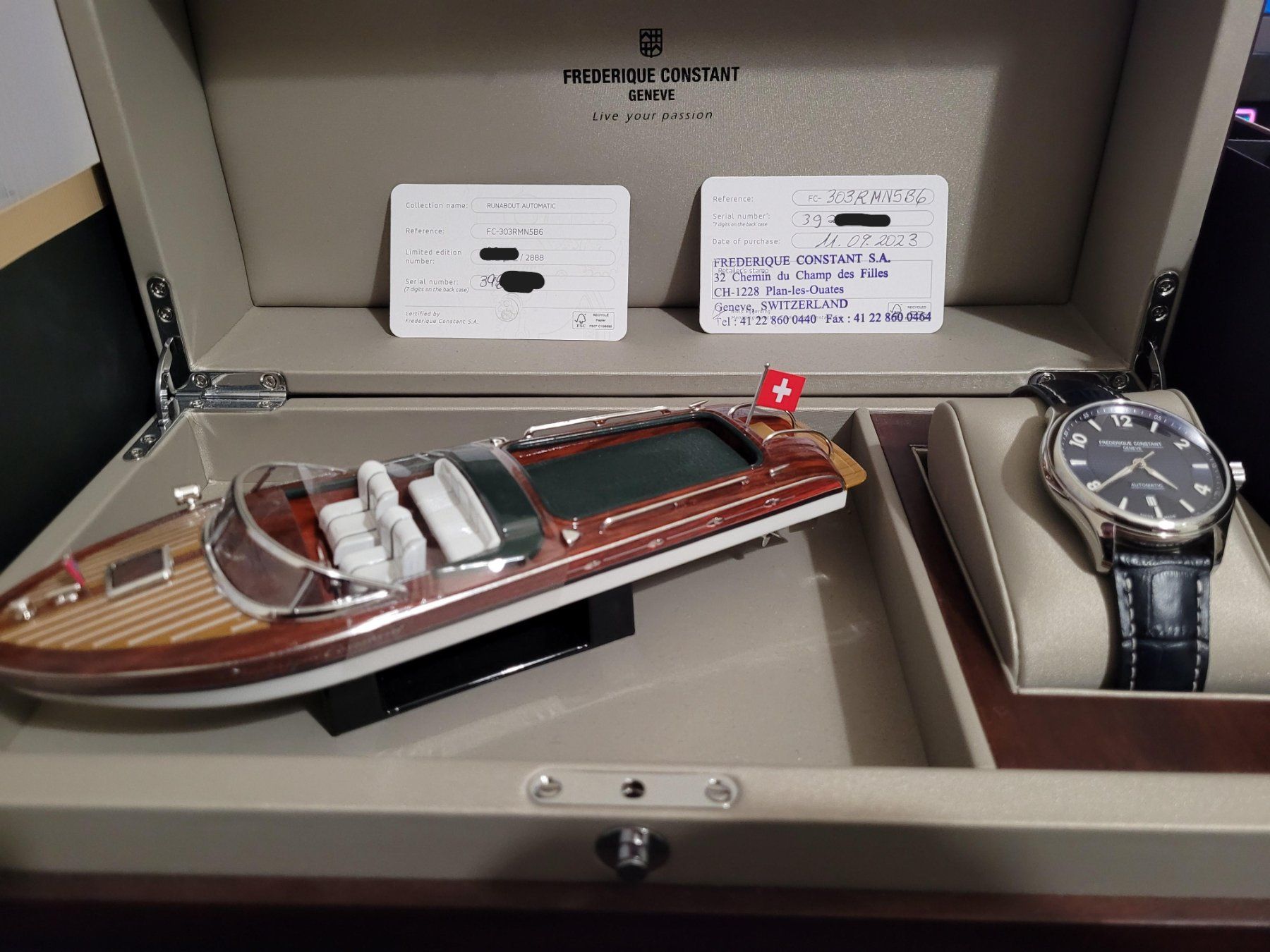Frederique Constant Orologi: Frédérique Constant Runabout Automatique Edition Limitée – Nuovo (secondo la descrizione) da Petit-Lancy venduto da Eddy222